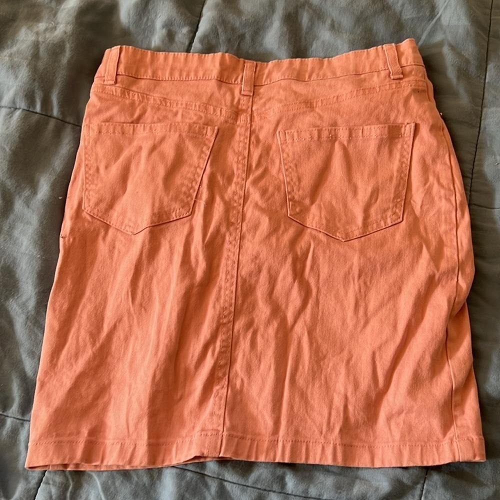Pink Jean skirt women’s size 0 - Picture 4 of 4
